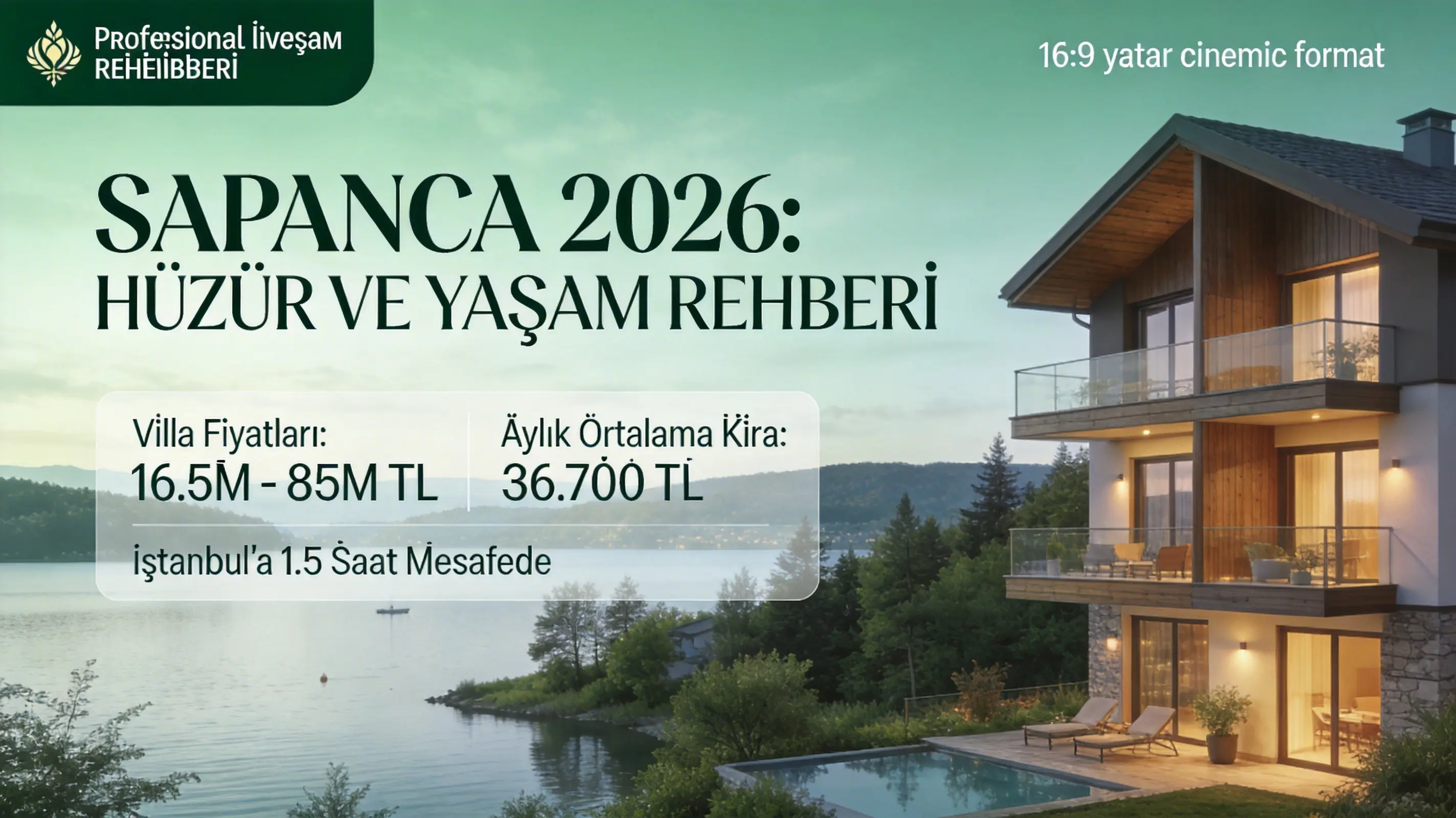Sapanca’da Yaşam Rehberi 2026 – Göl Kenarı Ev Fiyatları & Avantajlar