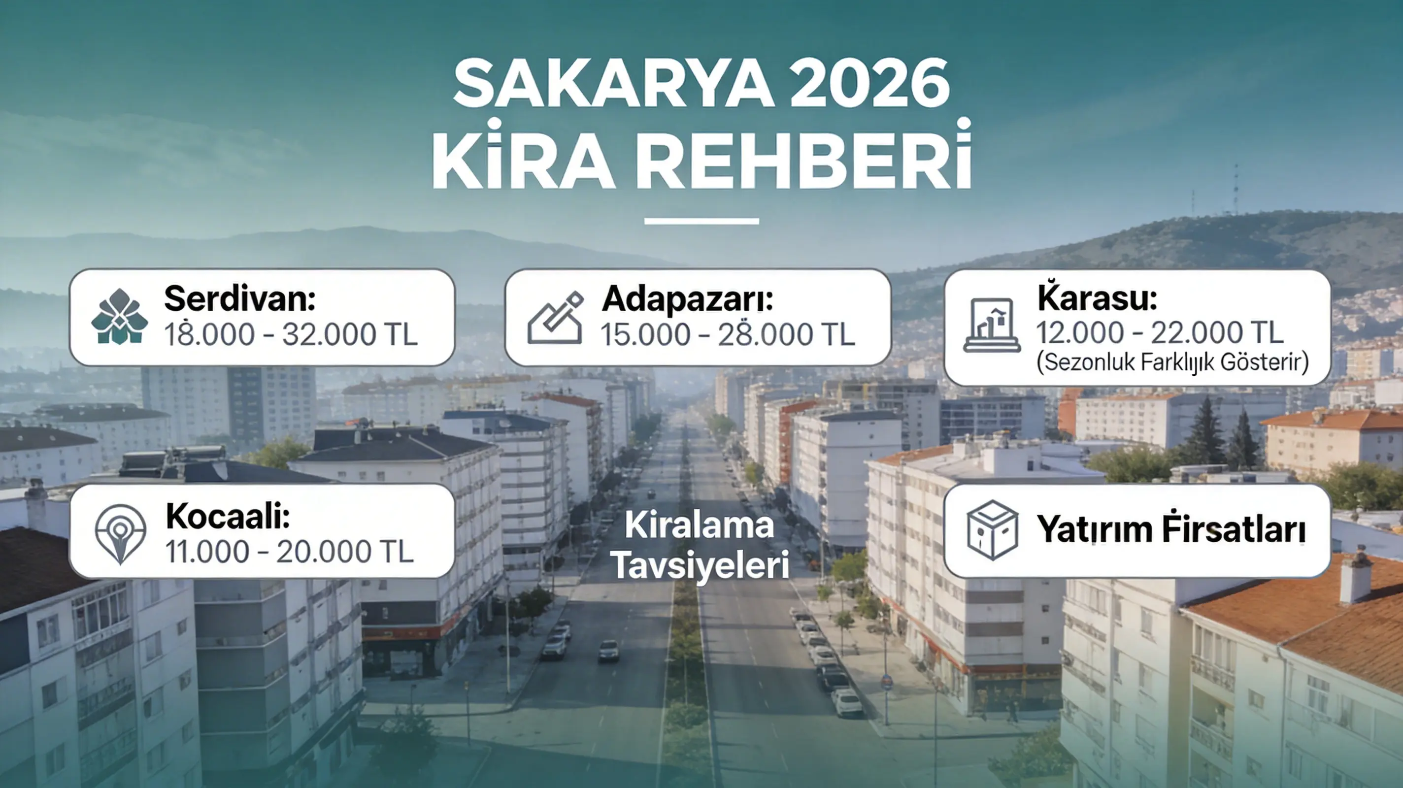 Sakarya’da Kiralık Ev Fiyatları 2026: İlçe Bazlı Güncel Kira Rehberi