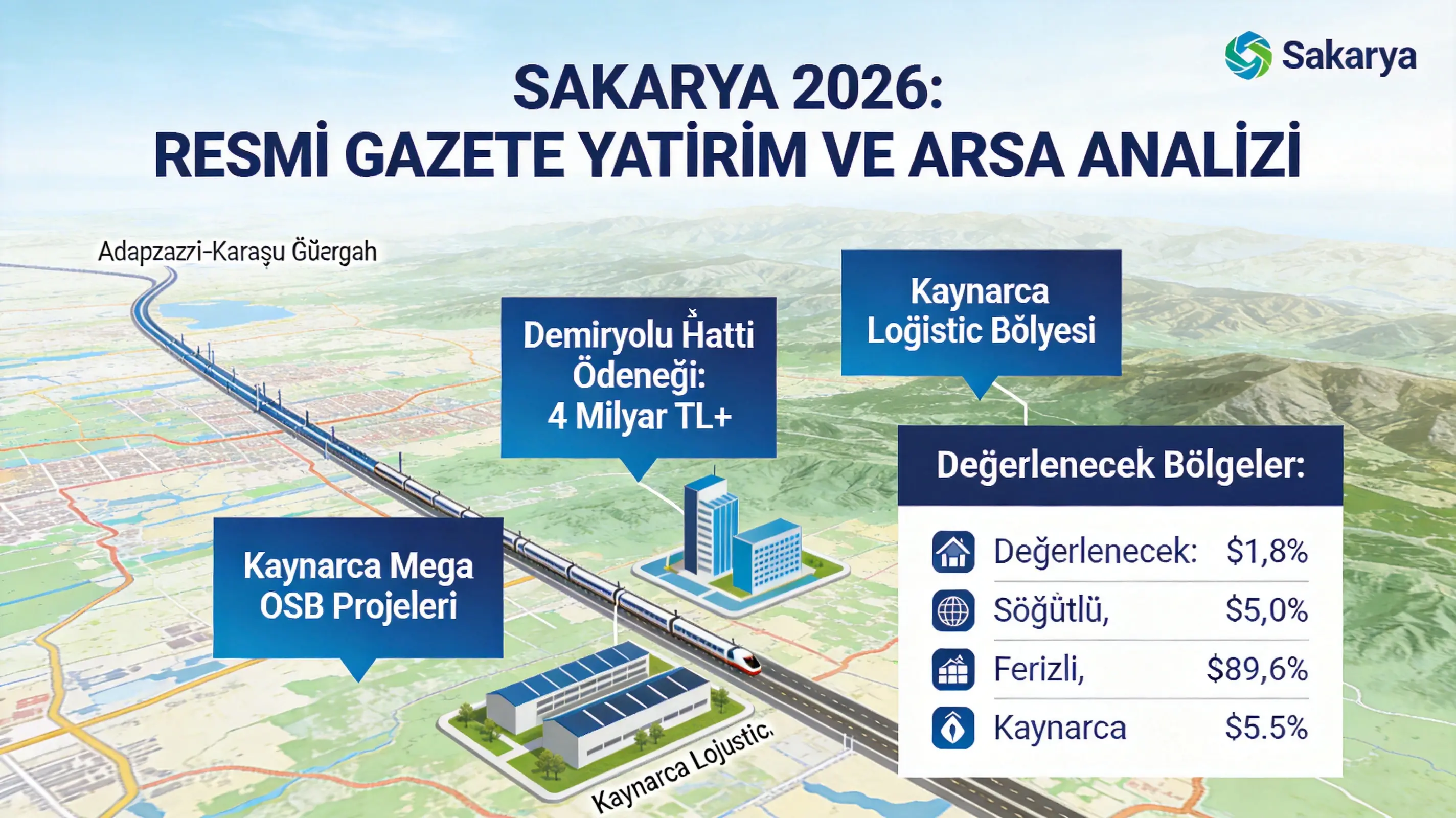 Sakarya’da Arsa Yatırımı Yapılacak Bölgeler: 2026 Kazanç Haritası